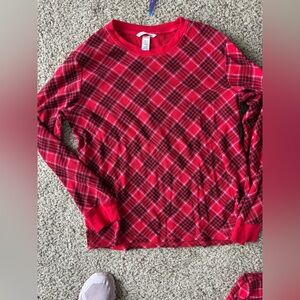 Victoria's Secret Vibrant Red and Black pajamas